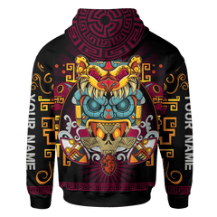 Aztec Fifth Sun Stone Maya Aztec Mexican Mural Art Customized 3D All Over Printed hoodie