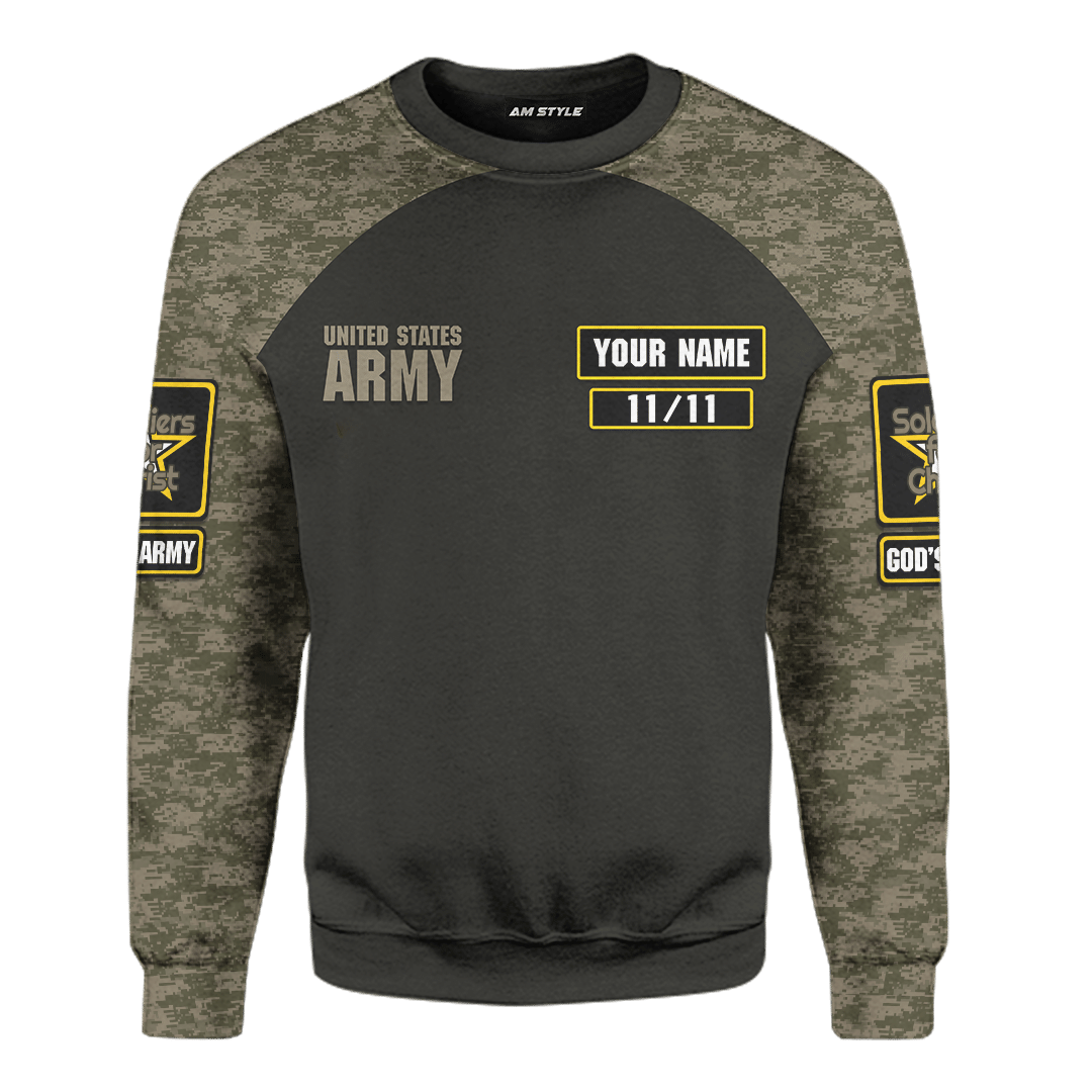 Army Of God - Jesus Customized 3D All Overprinted Shirts - AM Style Design™ - Amaze Style™