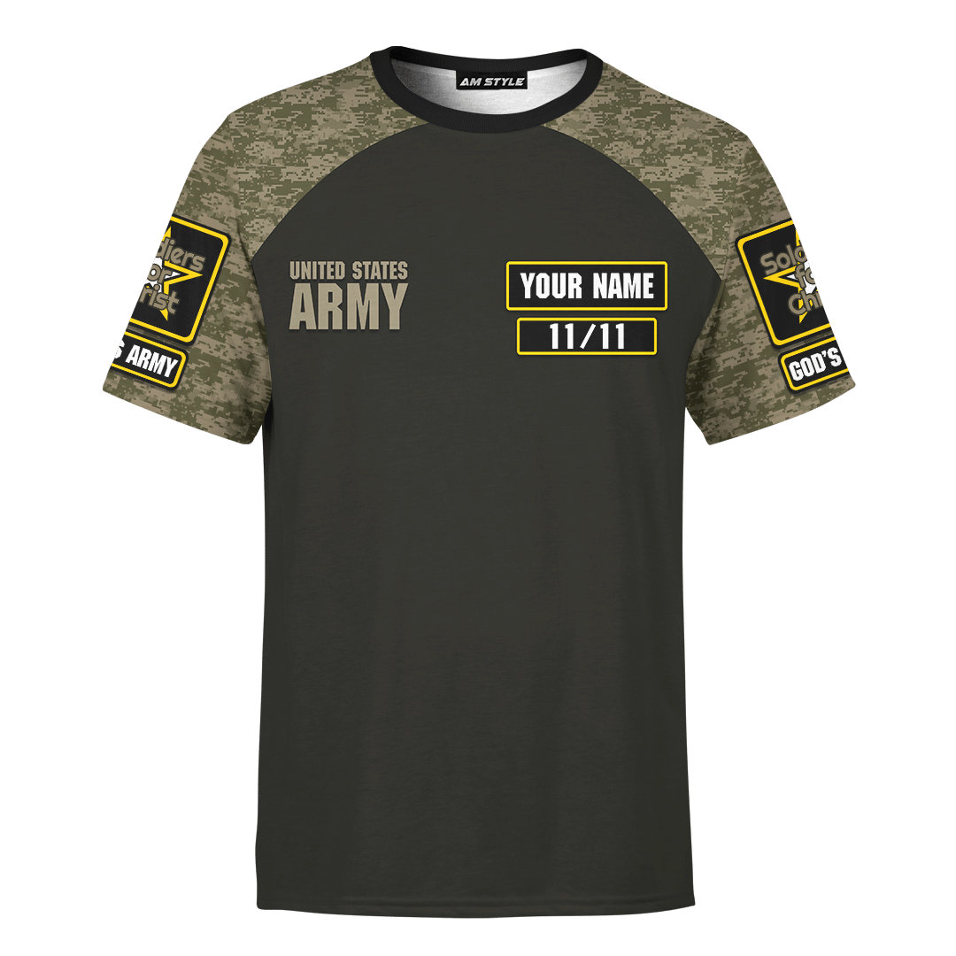 Army Of God - Jesus Customized 3D All Overprinted Shirts - AM Style Design™ - Amaze Style™