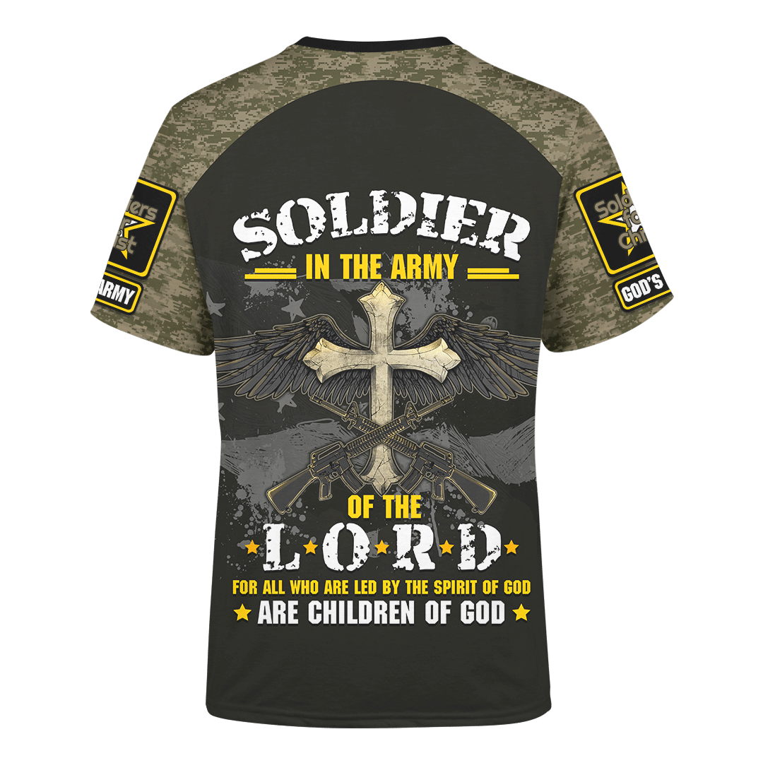 Army Of God - Jesus Customized 3D All Overprinted Shirts - AM Style Design™ - Amaze Style™