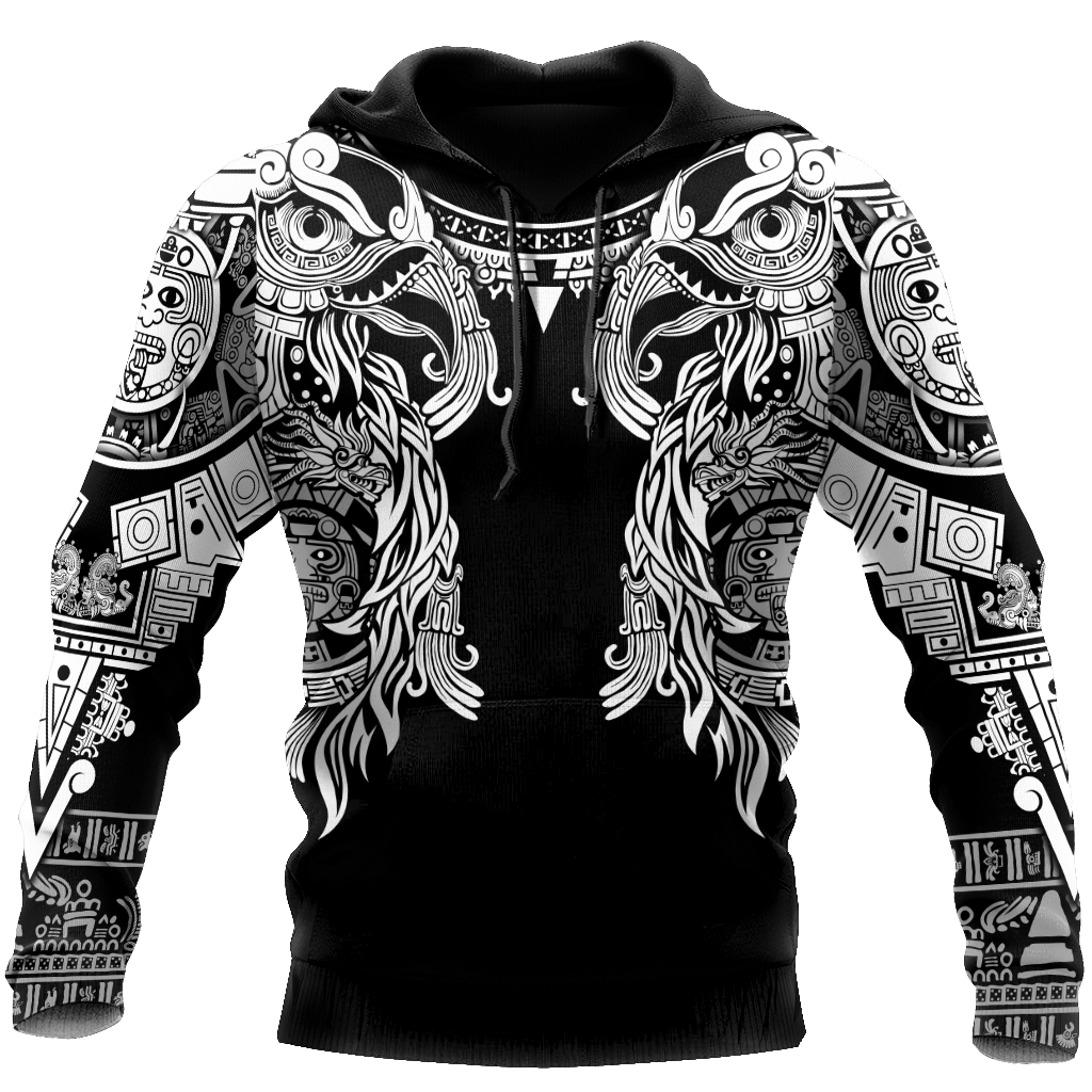 Aztec Mayan Turkey Thanksgiving 3d Monochrome All Over Printed Vintage Shirt Am Style - Amaze Style™