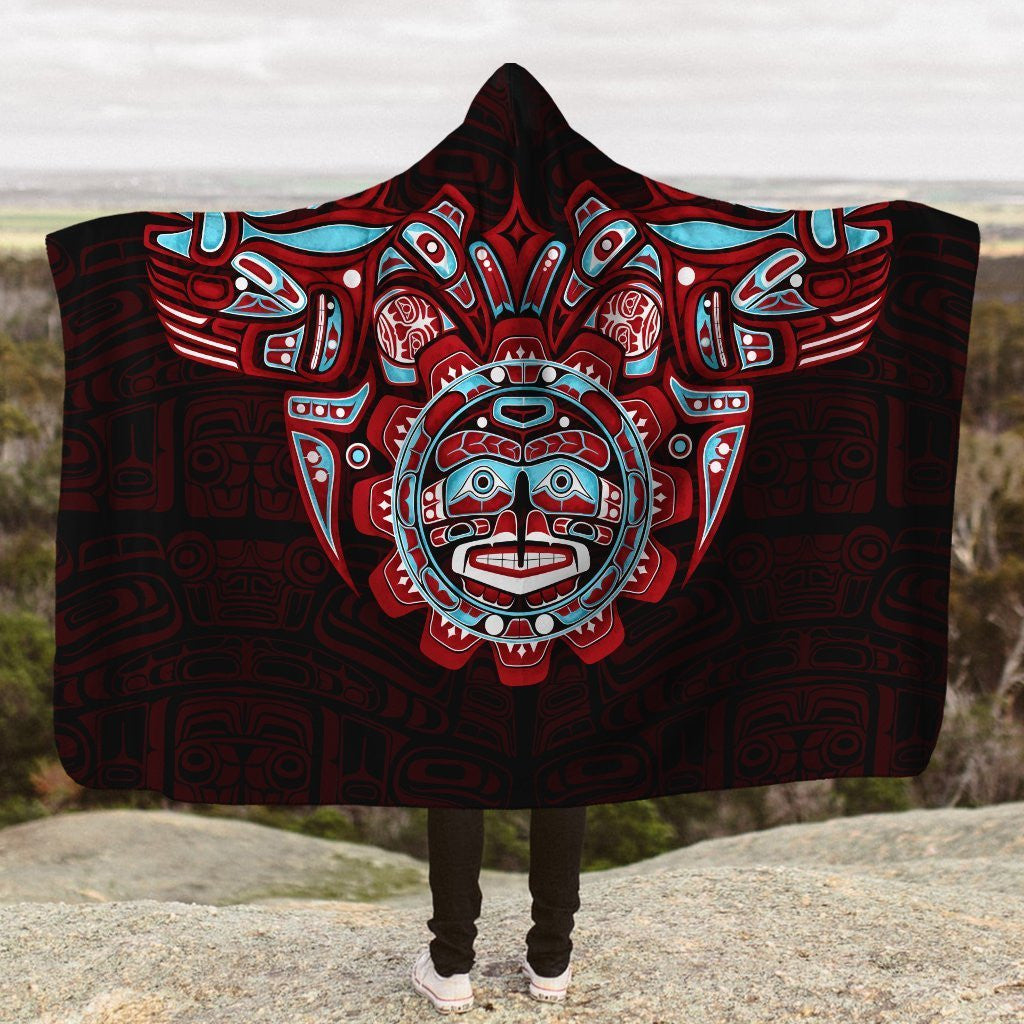 AM Style The Raven Myth - Native American 3D All Over Printed Hooded Blanket - Amaze Style™