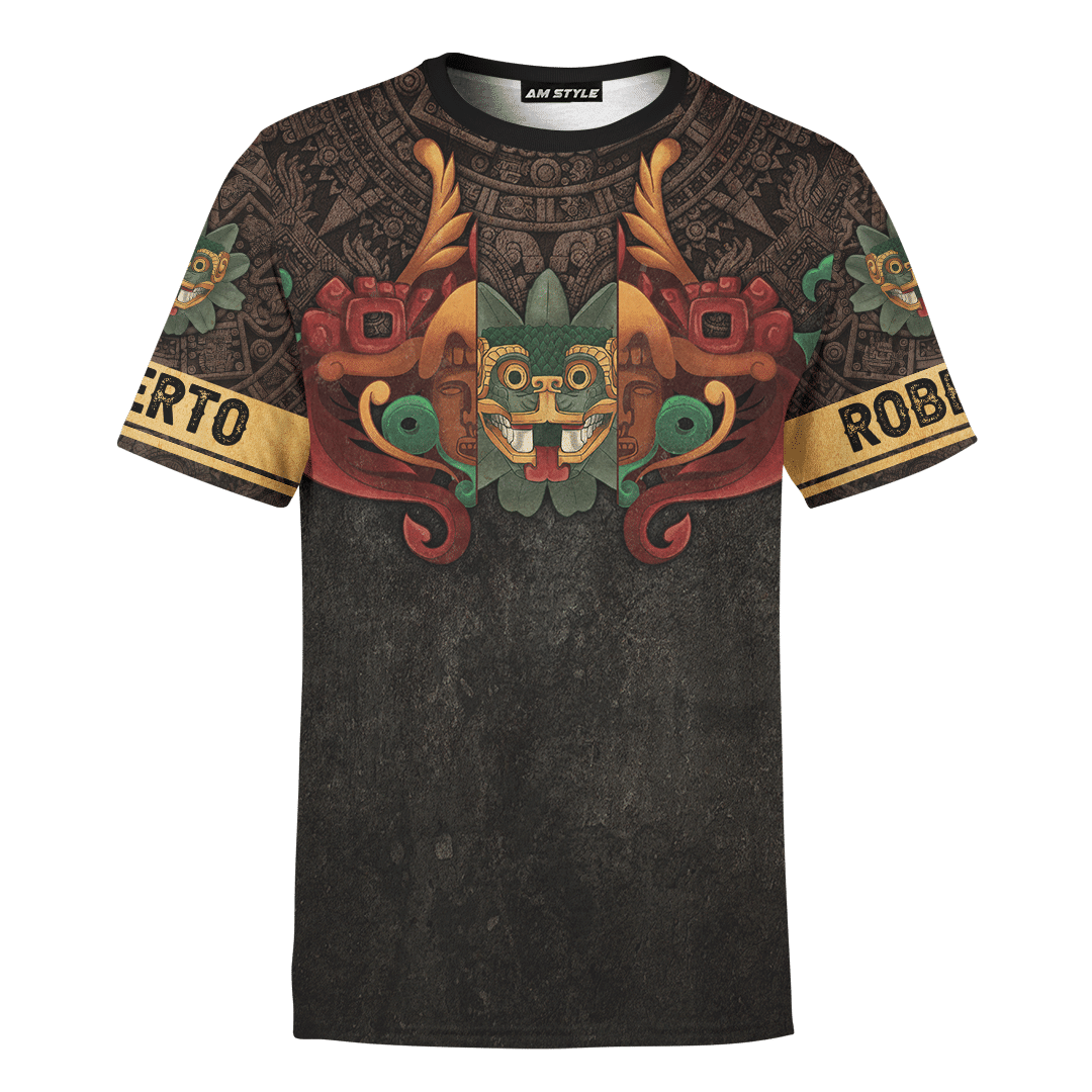 Aztec Fire Serpent Quetzalcoatl Maya Aztec Customized 3D All Over Printed Shirt - AM Style Design - Amaze Style™