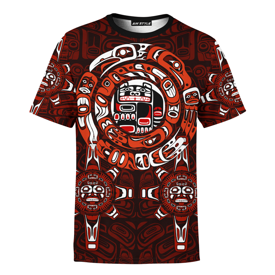 Bear Tattoo Native American Pacific Northwest Style Customized All Over Printed Shirt - Am Style Design - Amaze Style™