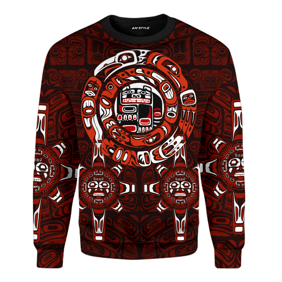 Bear Tattoo Native American Pacific Northwest Style Customized All Over Printed Shirt - Am Style Design - Amaze Style™