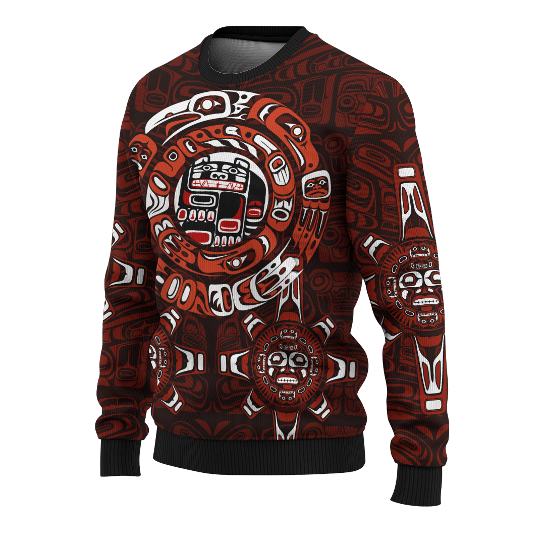 Bear Tattoo Native American Pacific Northwest Style Customized All Over Printed Shirt - Am Style Design - Amaze Style™