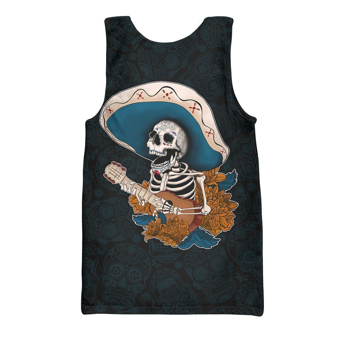 AM Style Aztec Mayan Mexico Sugar Skull Dia De Muertos  3d All Over Printed Shirt Hoodie - Amaze Style™