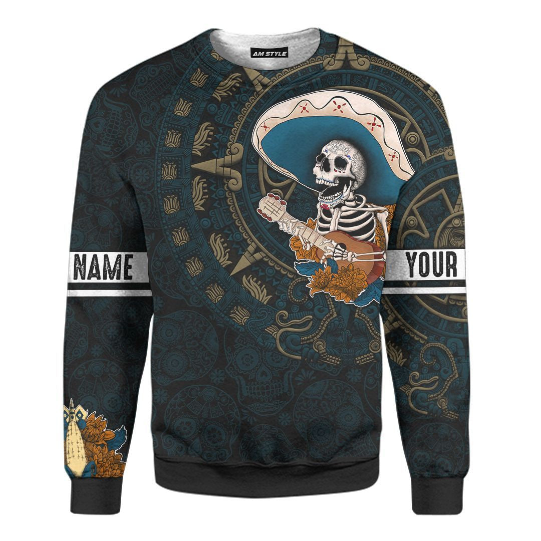 AM Style Aztec Mayan Mexico Sugar Skull Dia De Muertos  3d All Over Printed Shirt Hoodie - Amaze Style™