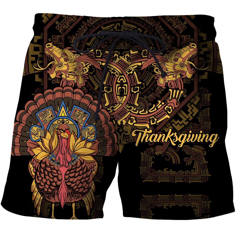 Aztec Mayan Aztec Turkey Thanksgiving 3d All Over Printed Shirt Am Style - Amaze Style™