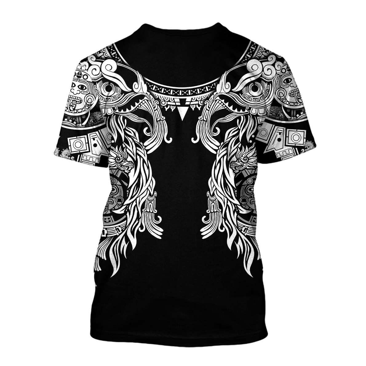 Aztec Mayan Turkey Thanksgiving 3d Monochrome All Over Printed Vintage Shirt Am Style - Amaze Style™