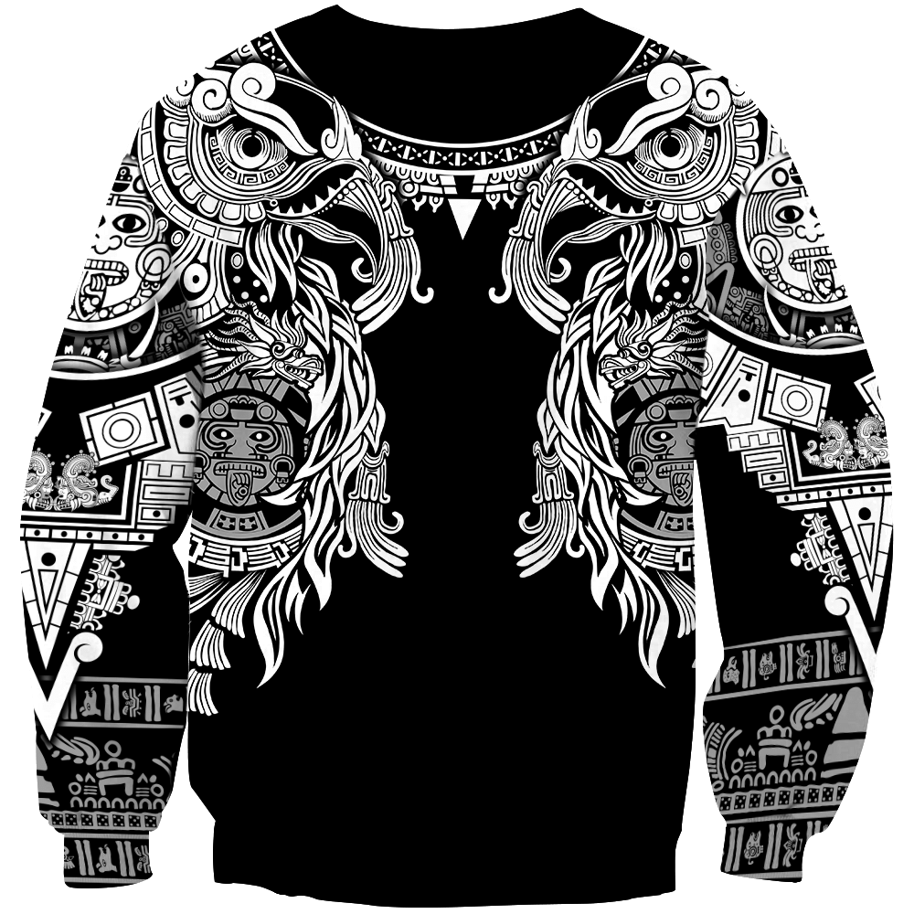 Aztec Mayan Turkey Thanksgiving 3d Monochrome All Over Printed Vintage Shirt Am Style - Amaze Style™