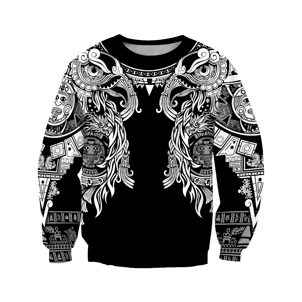 Aztec Mayan Turkey Thanksgiving 3d Monochrome All Over Printed Vintage Shirt Am Style - Amaze Style™