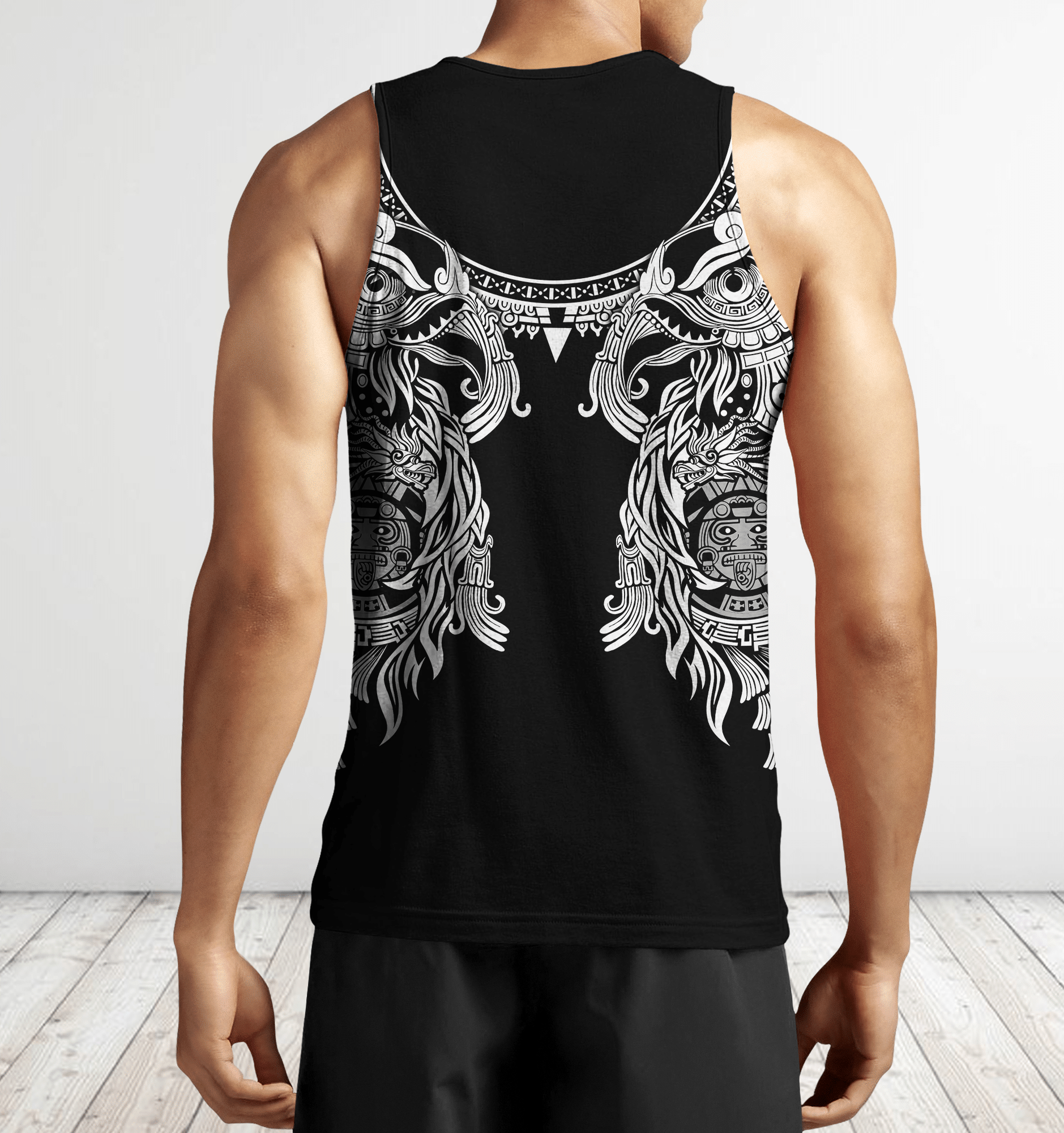 Aztec Mayan Turkey Thanksgiving 3d Monochrome All Over Printed Vintage Shirt Am Style - Amaze Style™