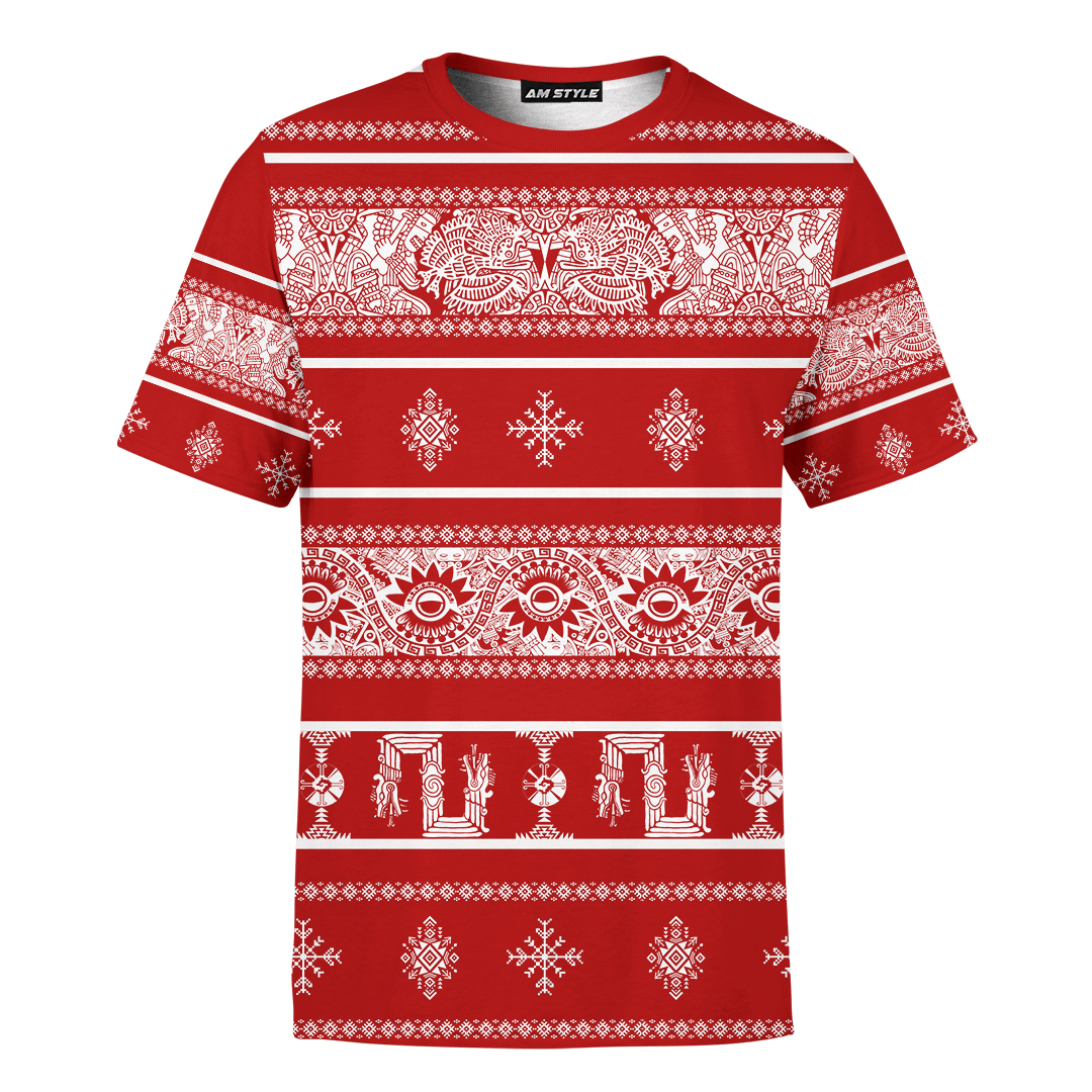 Aztec Christmas Aztec Maya Mexica Christmas Customized 3D All Over Printed Sweater- AM Style Design - Amaze Style™