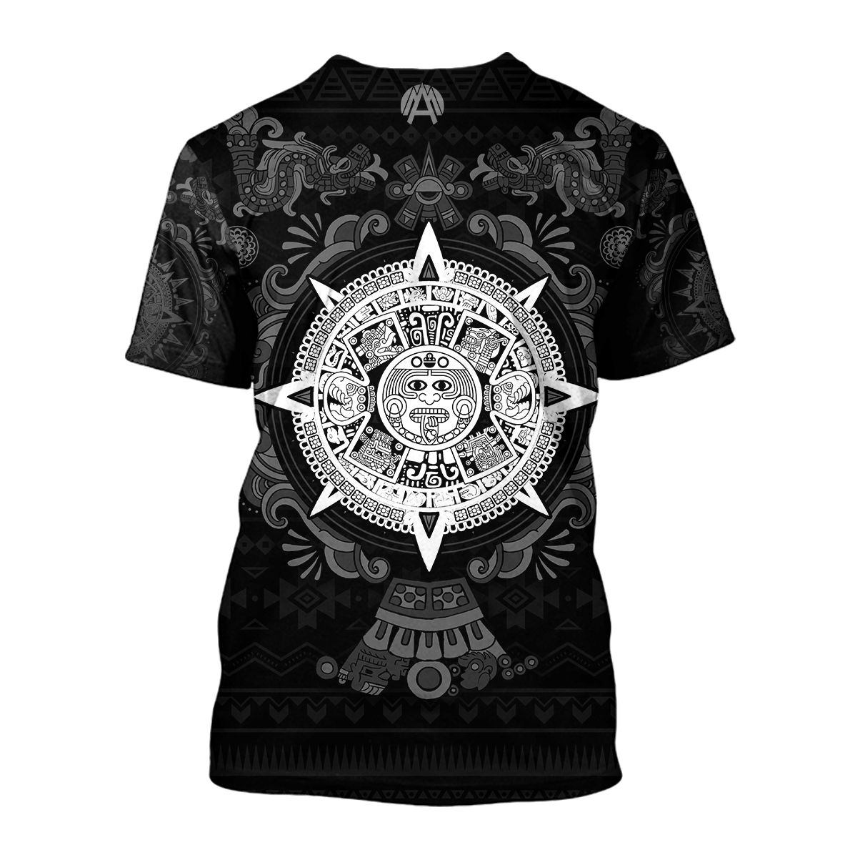 Mexico Aztec Turkey Sun Stone Thanksgiving Monochrome All Over Printed Unisex Shirts - AM Style - Amaze Style™