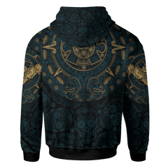 AM Style Aztec Mayan Mexico Owl And Sugar Skull Day Of The Dead 3d All Over Printed Shirt Hoodie - Amaze Style™