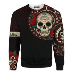 Aztec Mayan Mexico Owl And Sugar Skull Day Of The Dead 3d All Over Printed Shirt - AM Style Design™ - Amaze Style™