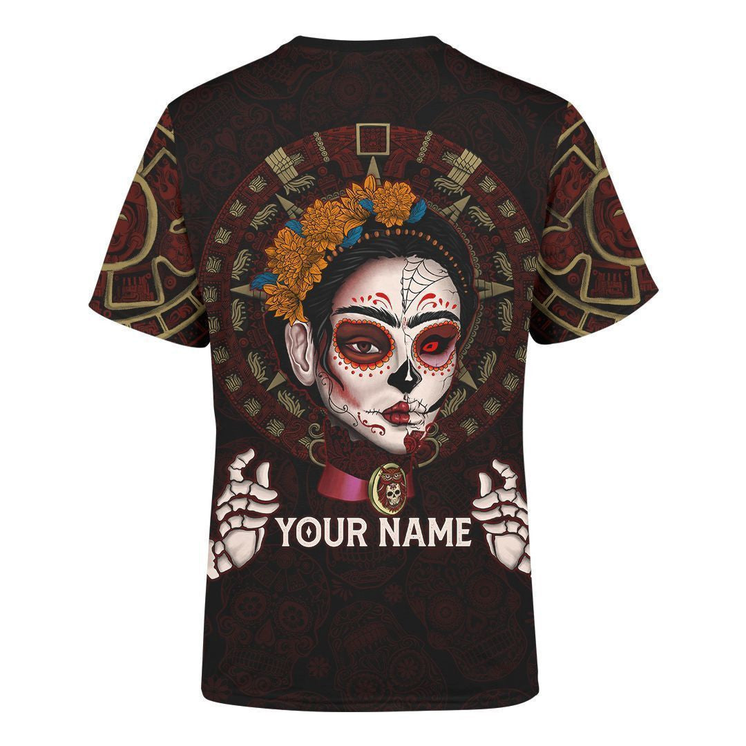 AM Style Aztec Mayan Mexico Sugar Skull Dia De Muertos  3d All Over Printed Shirt Hoodie - Amaze Style™