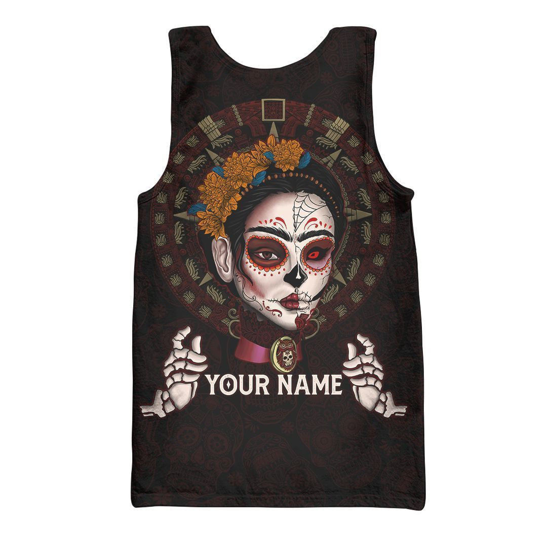 AM Style Aztec Mayan Mexico Sugar Skull Dia De Muertos  3d All Over Printed Shirt Hoodie - Amaze Style™