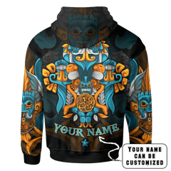 Aztec Double Head Serpent Maya Aztec Calendar Customized 3D All Over Printed Shirt - AM Style Design - Amaze Style™