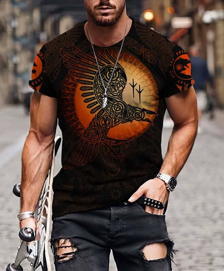 Raven Viking 3D All Over Printed Unisex Shirts - Amaze Style™