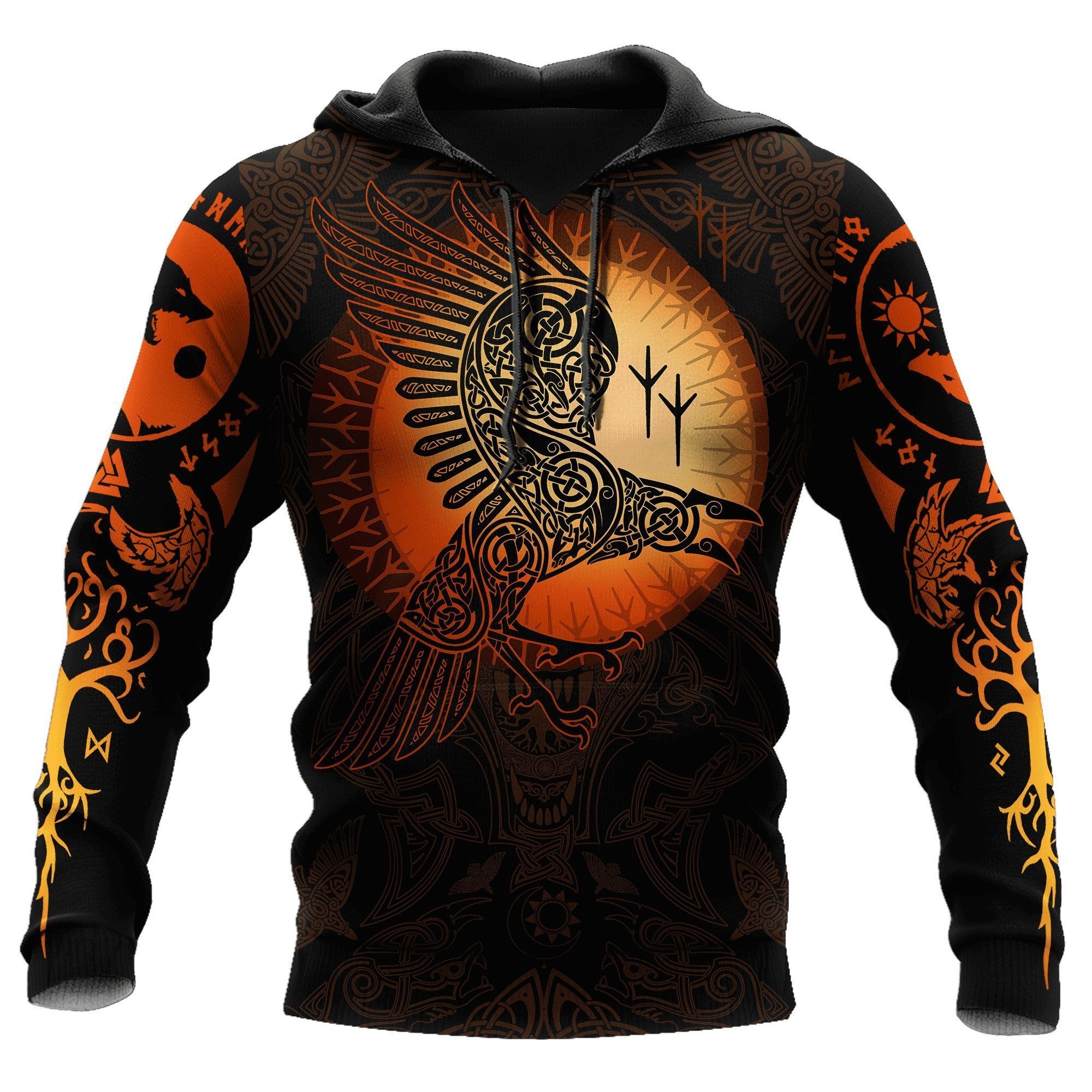 Raven Viking 3D All Over Printed Unisex Shirts - Amaze Style™