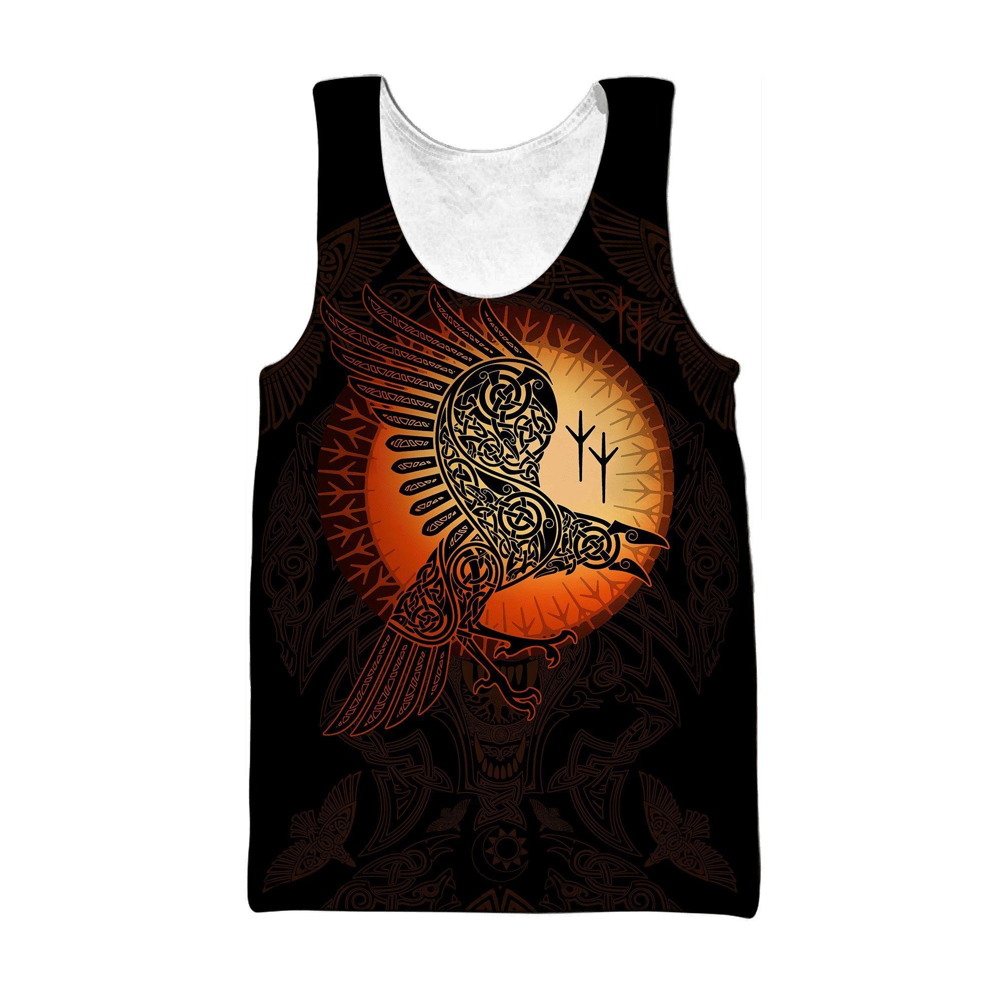 Raven Viking 3D All Over Printed Unisex Shirts - Amaze Style™