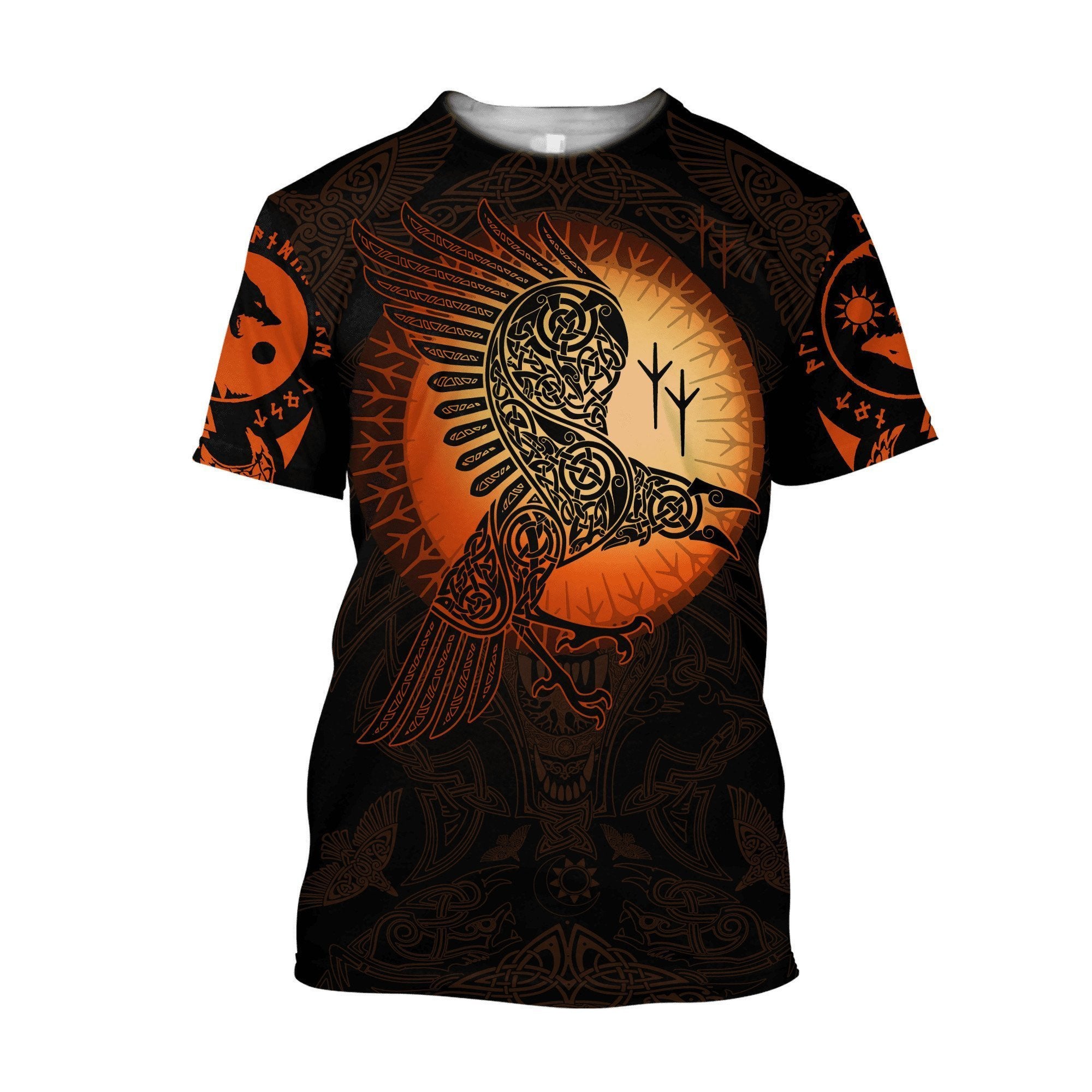 Raven Viking 3D All Over Printed Unisex Shirts - Amaze Style™