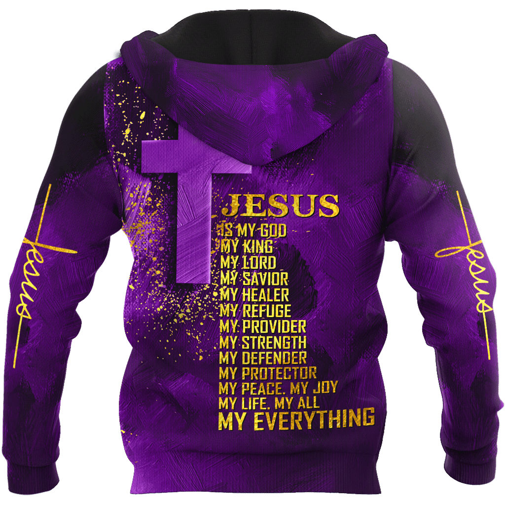 Premium Unisex Hoodie Easter Day Christian Jesus Is My Everything No54 ML - Amaze Style™