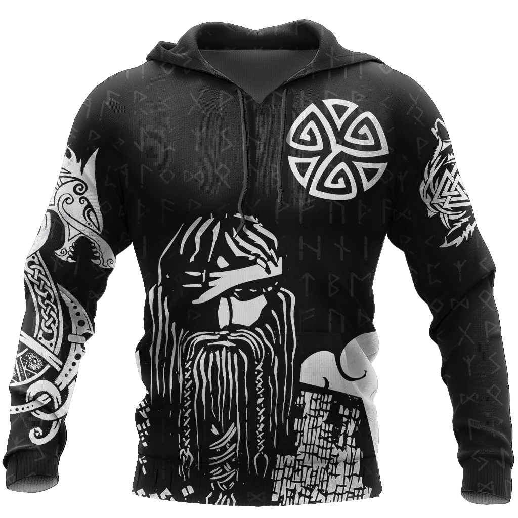 3D All Over Printed Viking Warrior Hoodie - Amaze Style™-Apparel