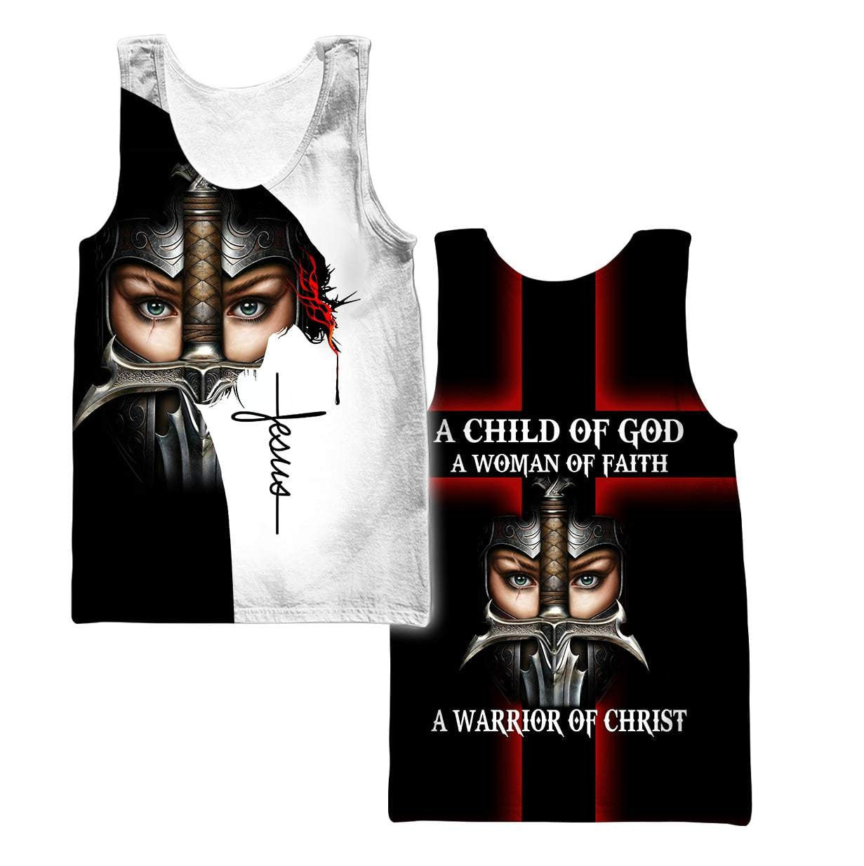 A Child Of God A Man Of Faith A Warrior Of Christ 3D All Over Printed Shirts - Amaze Style™-Apparel