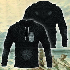 Denmark Vikings Tattoo Hoodie - Amaze Style™-Apparel