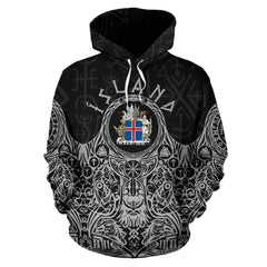 Iceland Vikings Coat of Arms Hoodie - Amaze Style™-Apparel