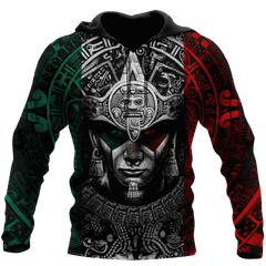 Aztec Warrior 3D All Over Printed Hoodie - Amaze Style™