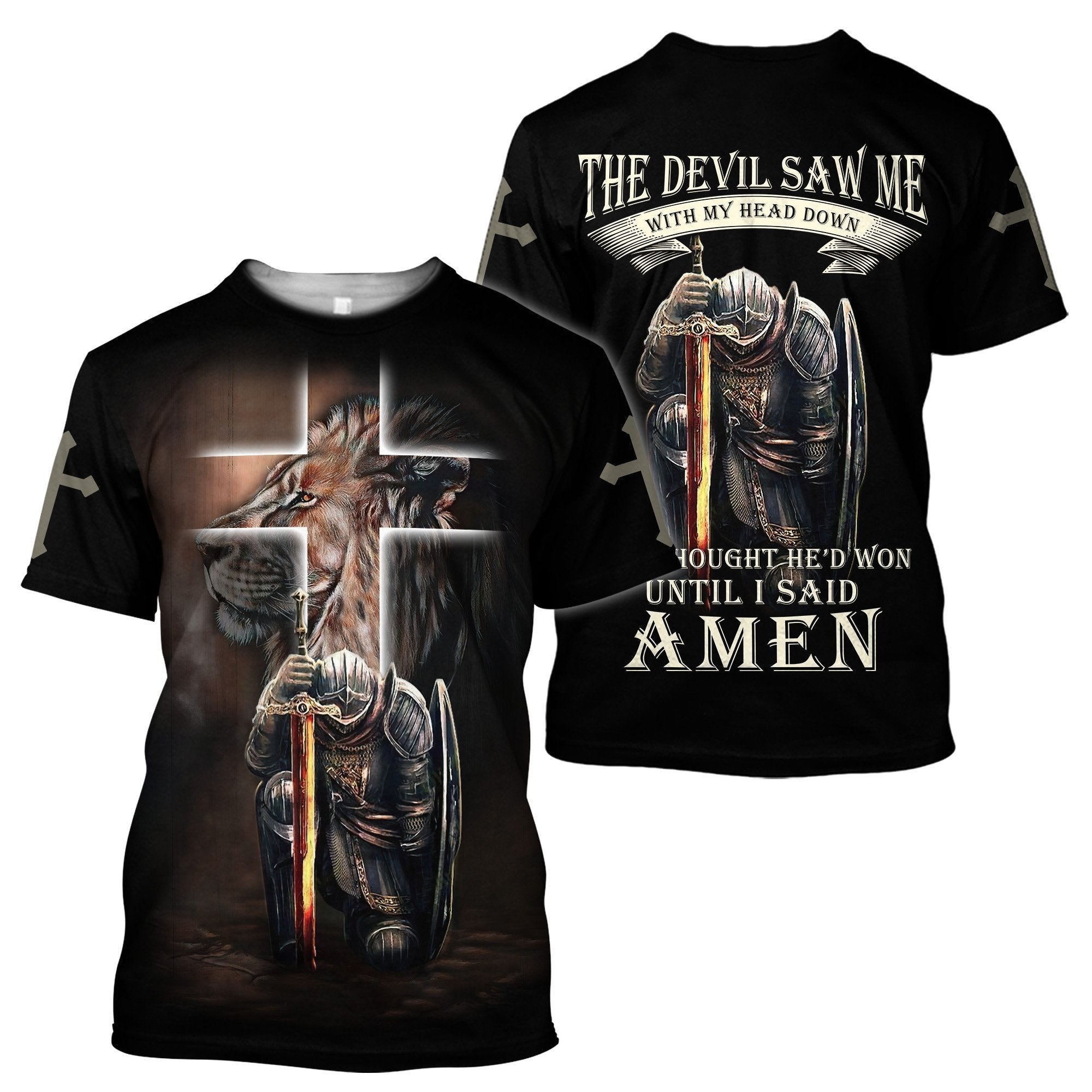 Lion Warrior Jesus 3D All Over Printed Unisex Shirts - Amaze Style™