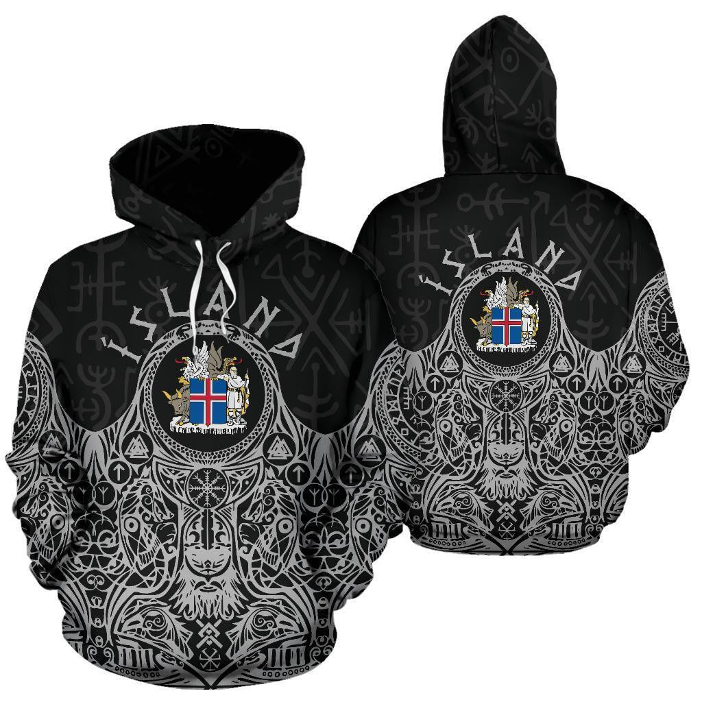 Iceland Vikings Coat of Arms Hoodie - Amaze Style™-Apparel