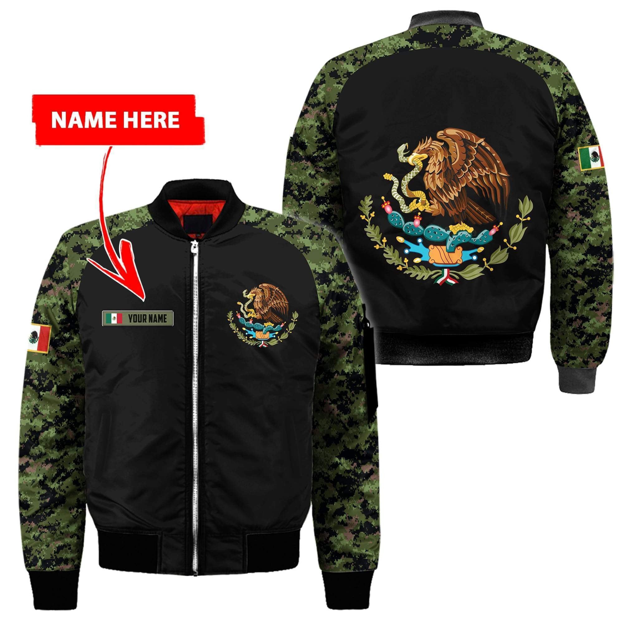 Mexico Coat Of Arms 3D All Over Printed Hoodie - Amaze Style™