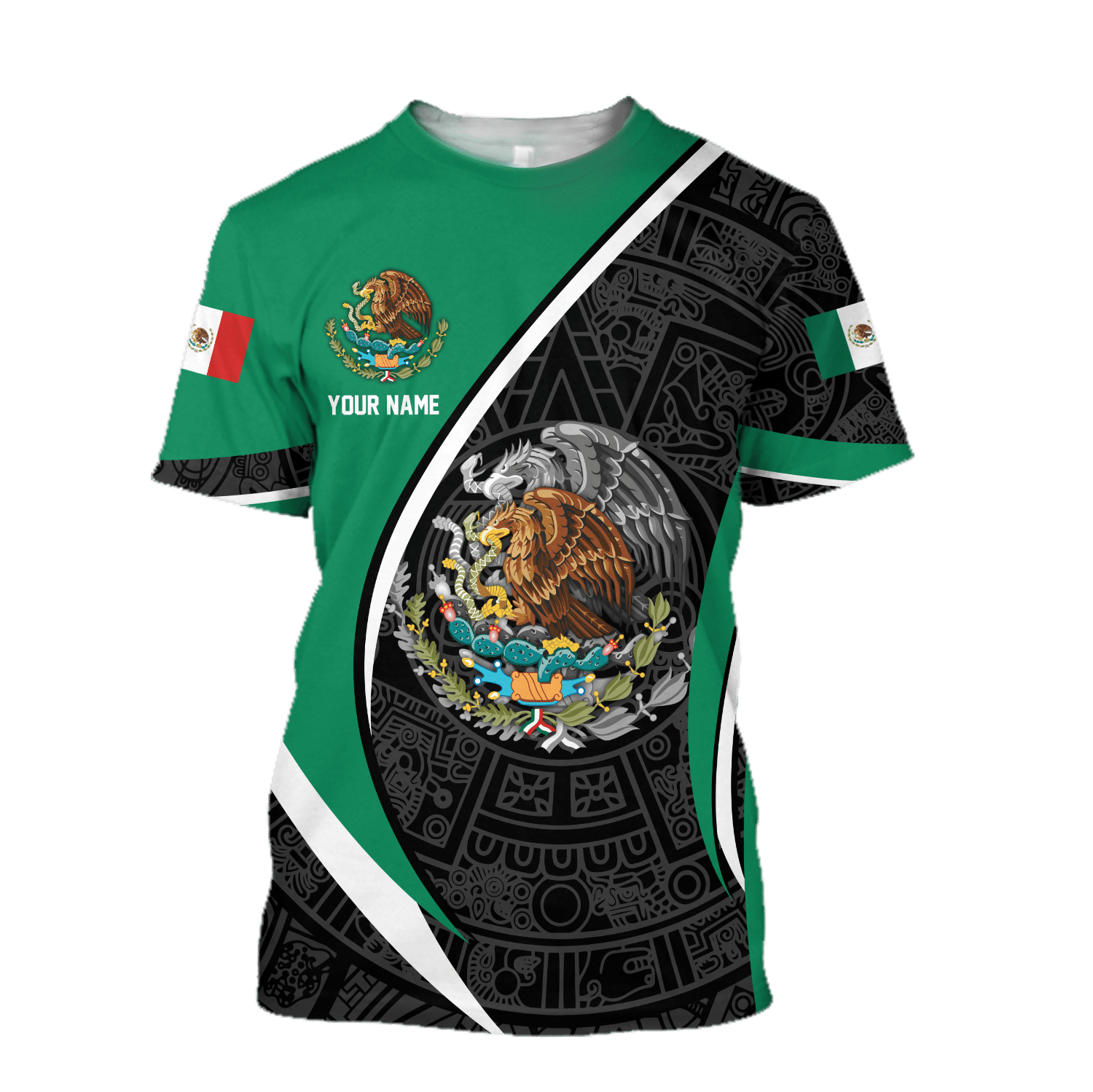 Mexico Spirit (Aztec) Customize 3D All Over Printed Shirts - Amaze Style™-Apparel