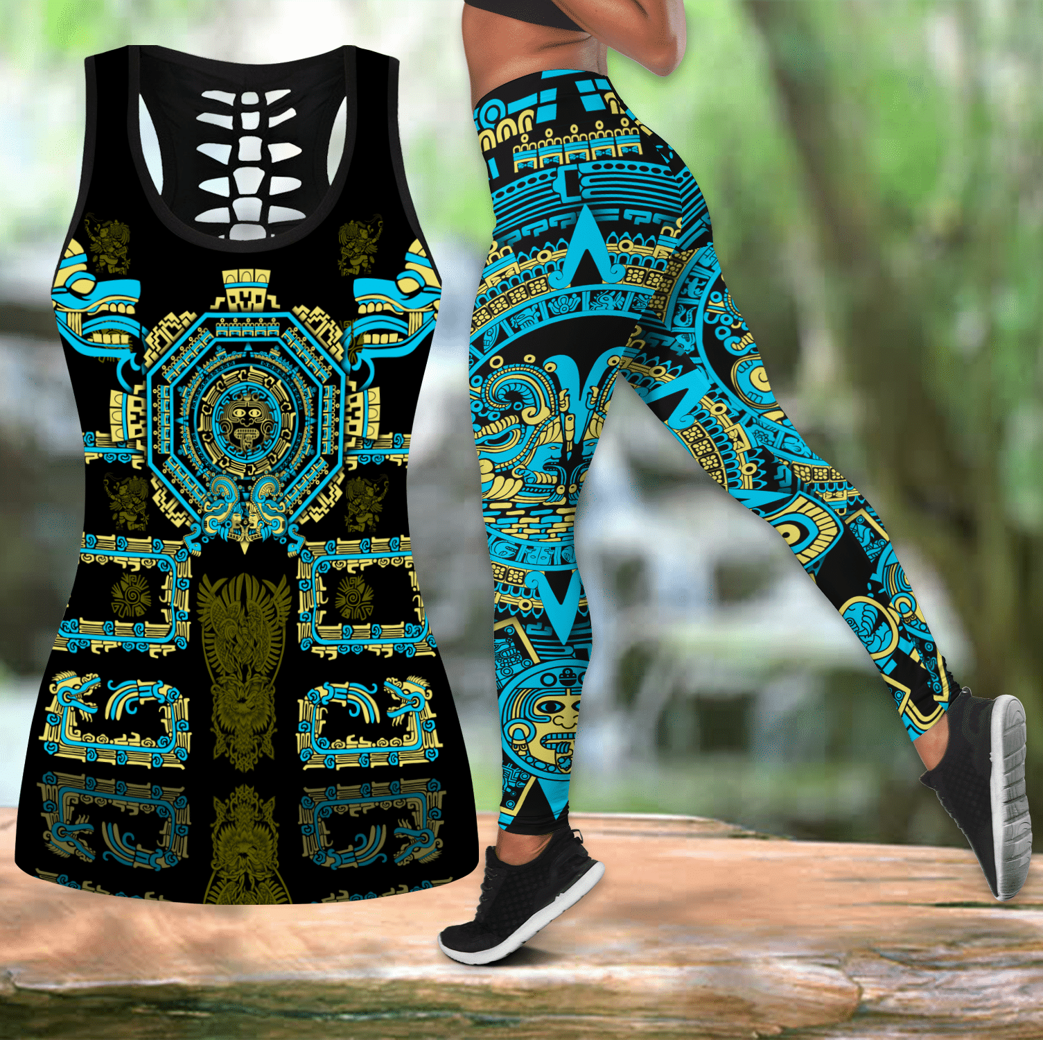 Aztec Mexico Combo Legging + Tank Top SN04022103JJ - Amaze Style™