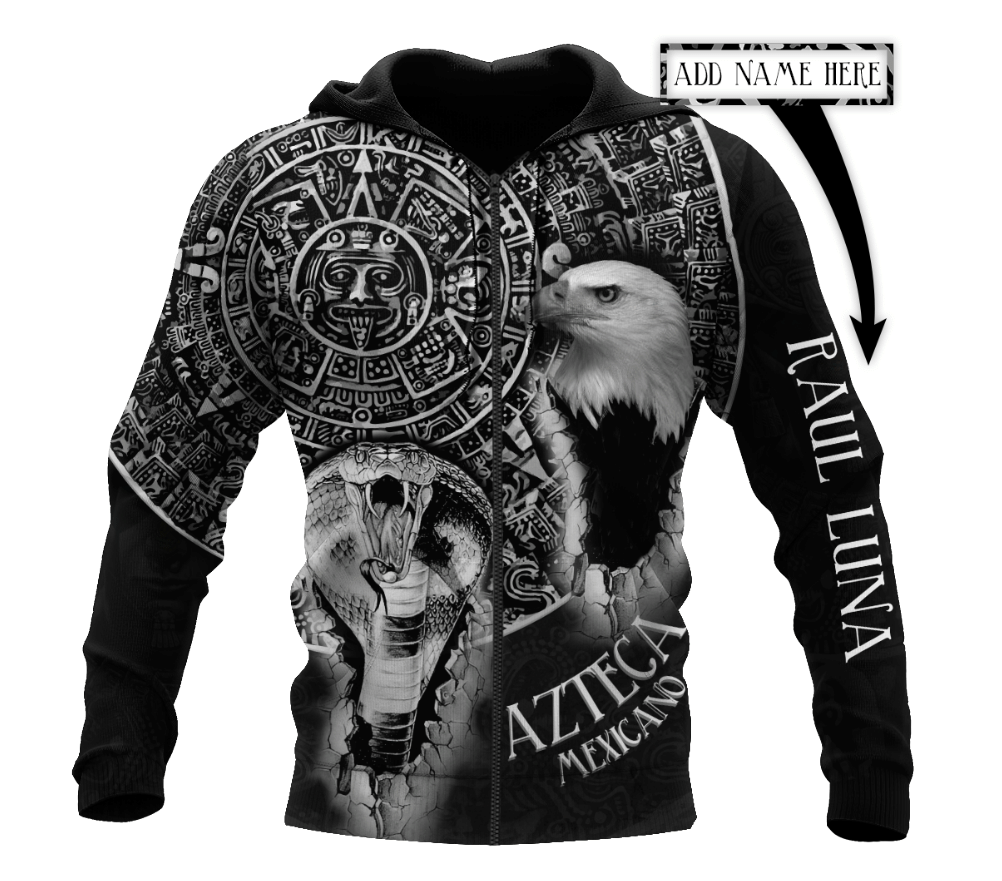 Aztec Mexican Customize 3D All Over Printed Hoodie - Amaze Style™