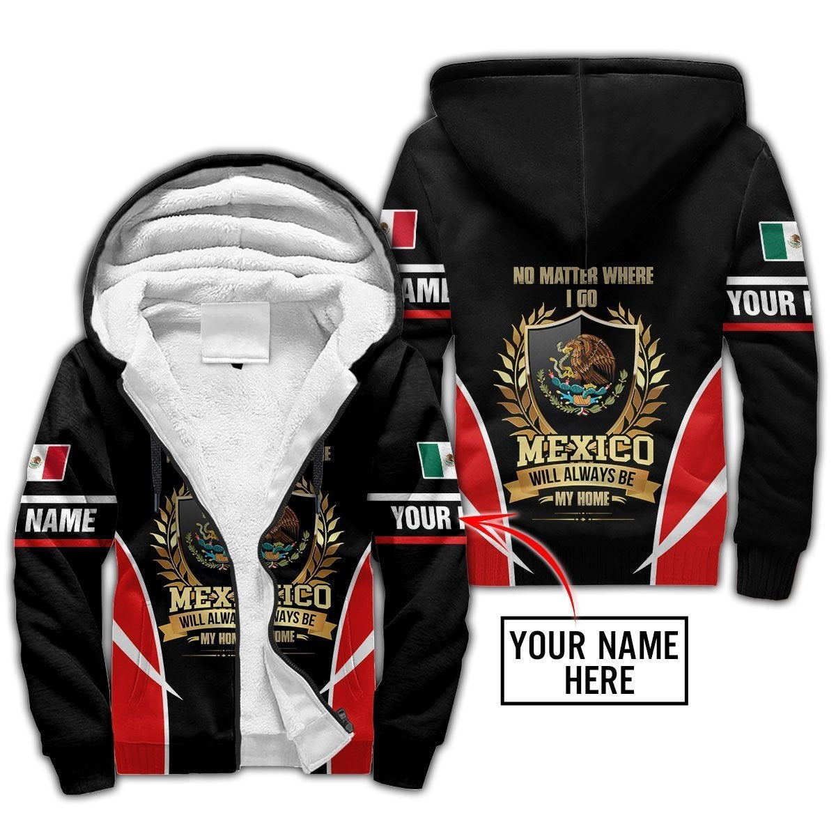 Personalized Name Aztec Mexico 3D All Over Printed Hoodie - Amaze Style™