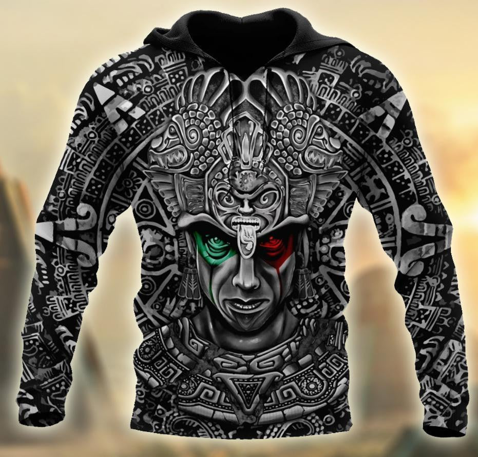 Aztec Warrior 3D All Over Printed Unisex Hoodie - Amaze Style™