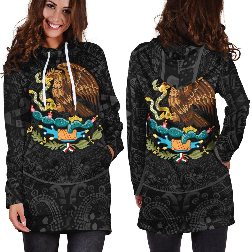 Aztec Mexic Hoodie Dress QB06292002 - Amaze Style™-Apparel