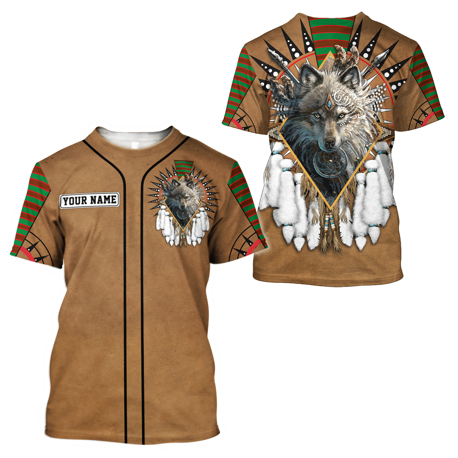 Custom Name Native American3D All Over Printed Unisex Shirts - Amaze Style™