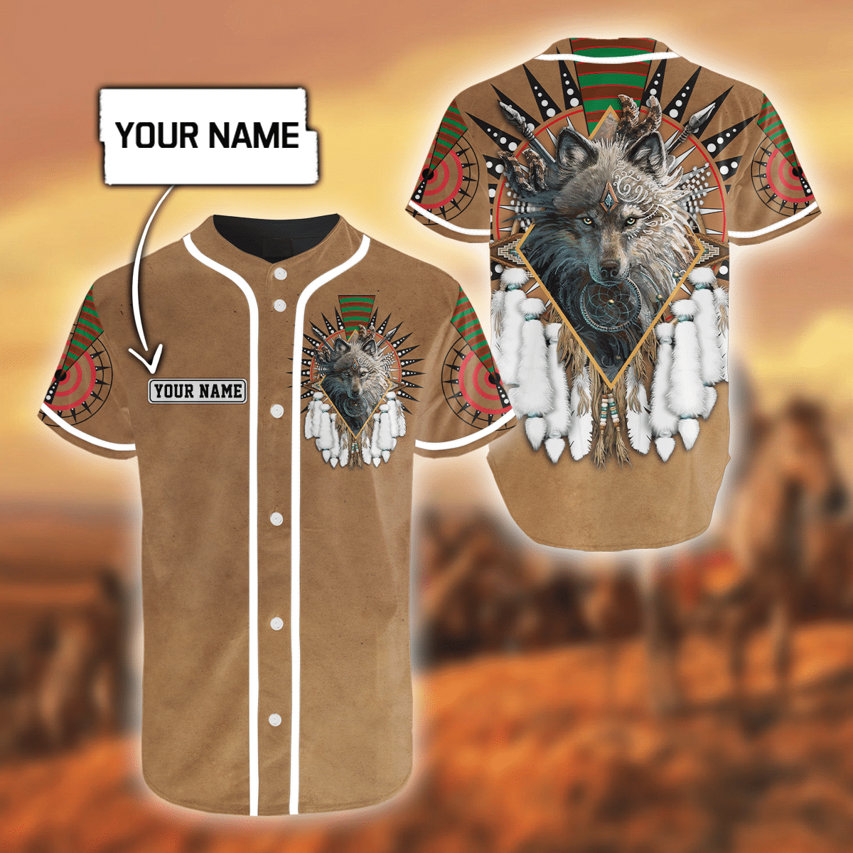 Custom Name Native American3D All Over Printed Unisex Shirts - Amaze Style™