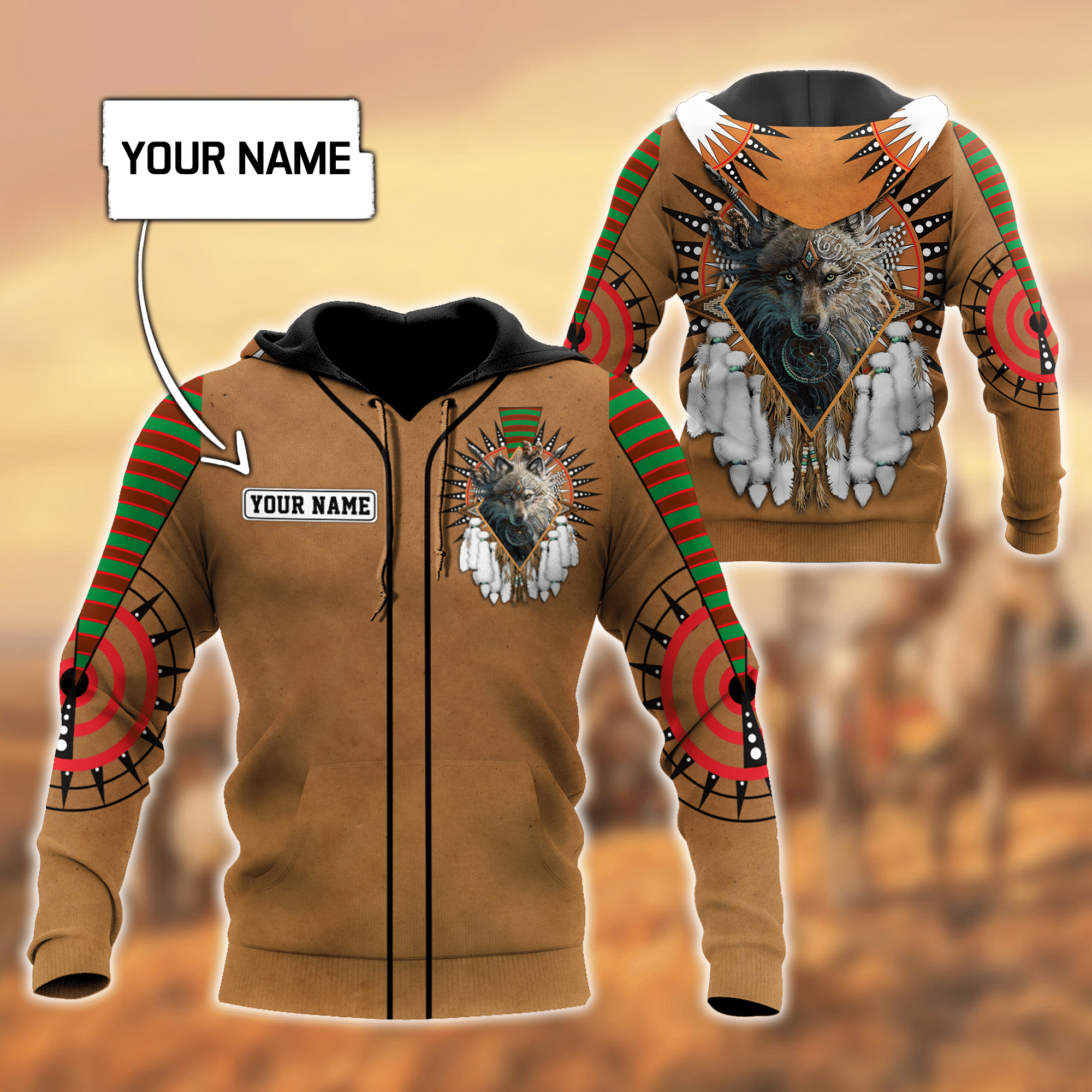 Custom Name Native American3D All Over Printed Unisex Shirts - Amaze Style™