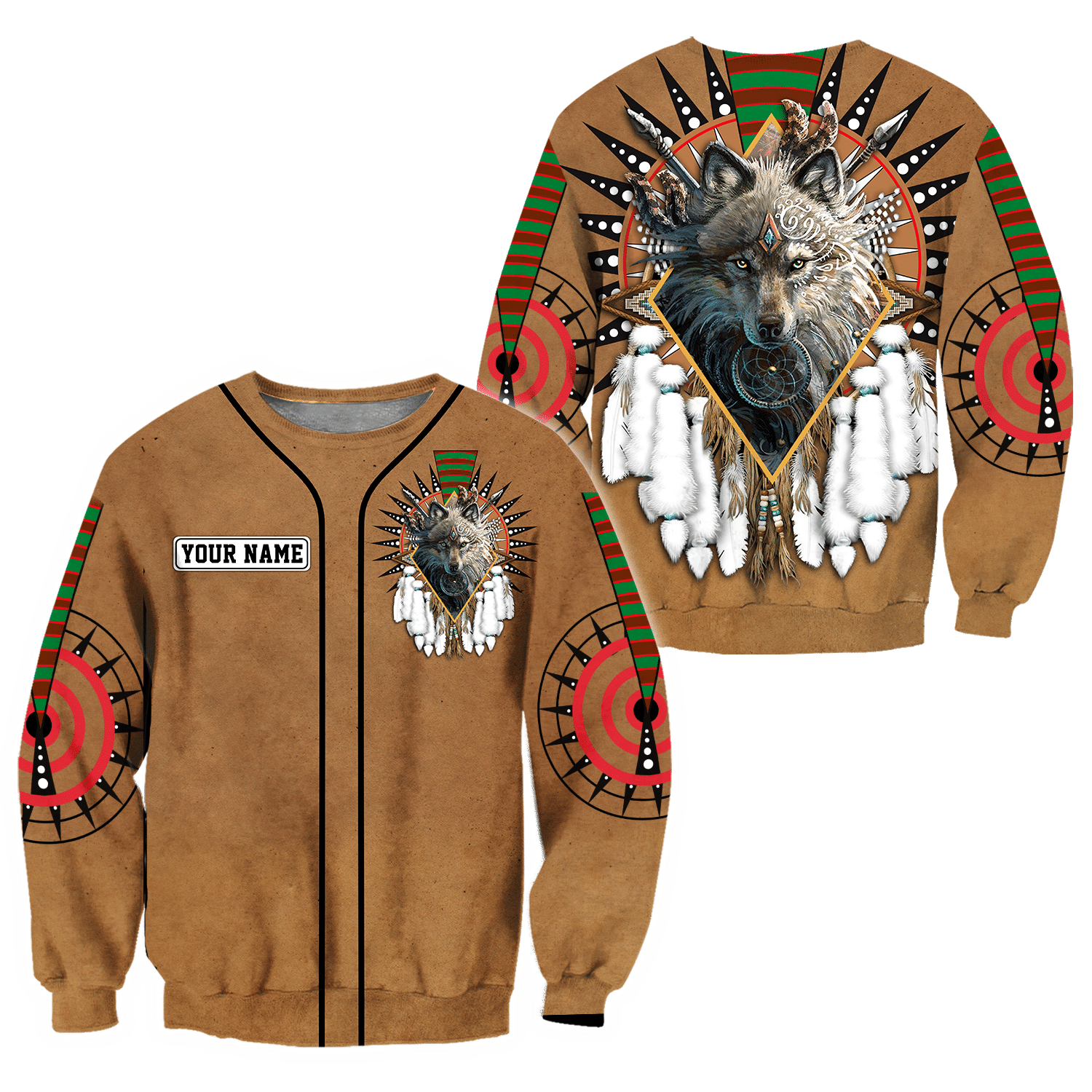 Custom Name Native American3D All Over Printed Unisex Shirts - Amaze Style™