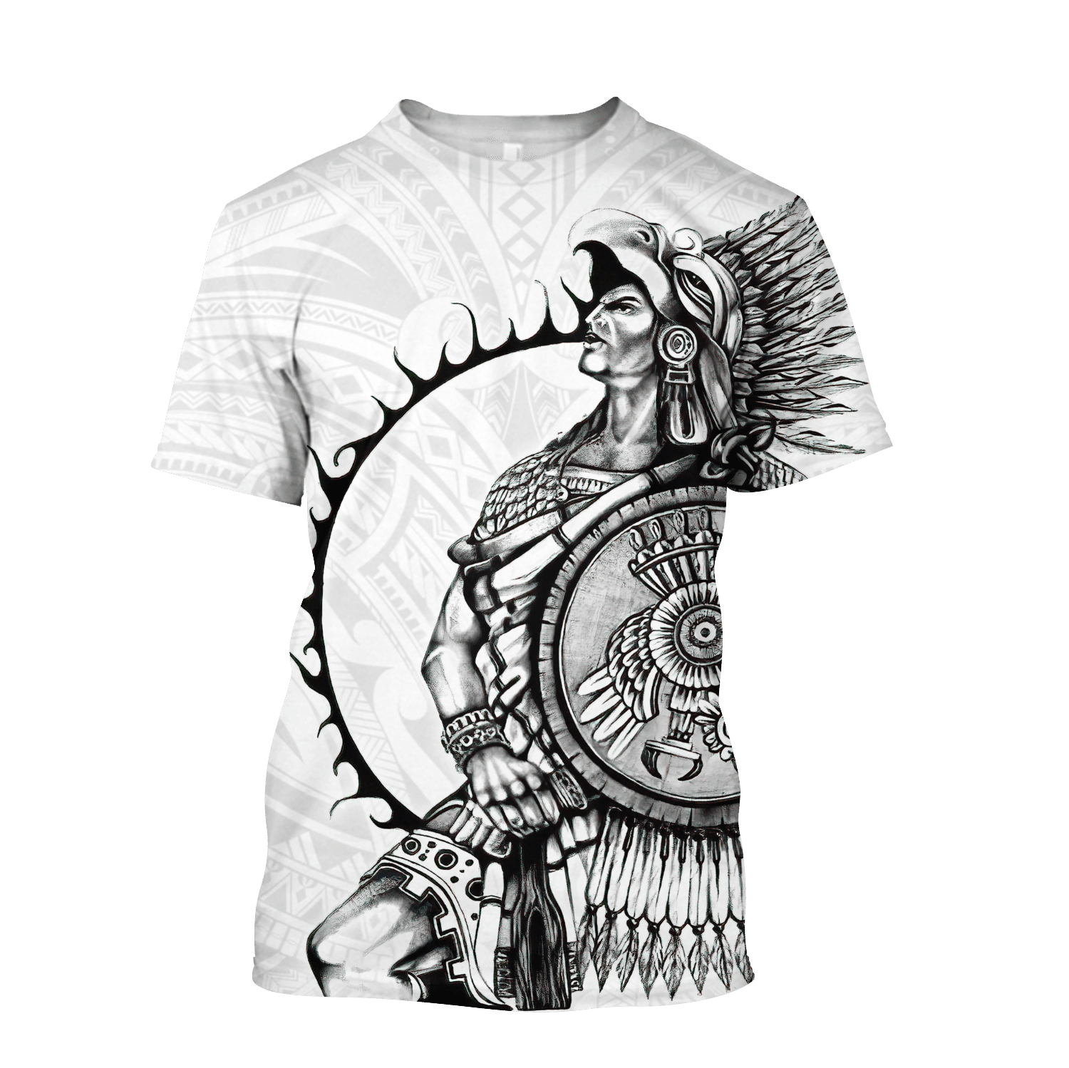 Mexican Aztec Warrior 3D All Over Printed Shirts DQB07162001 - Amaze Style™-Apparel