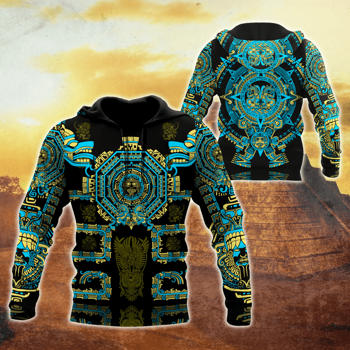 Aztec Mexico 3D All Over Printed Unisex Hoodie - Amaze Style™