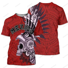 Mexico Aztec Warrior  3D All Over Printed Shirts For Men and Women TA062303 - Amaze Style™-Apparel